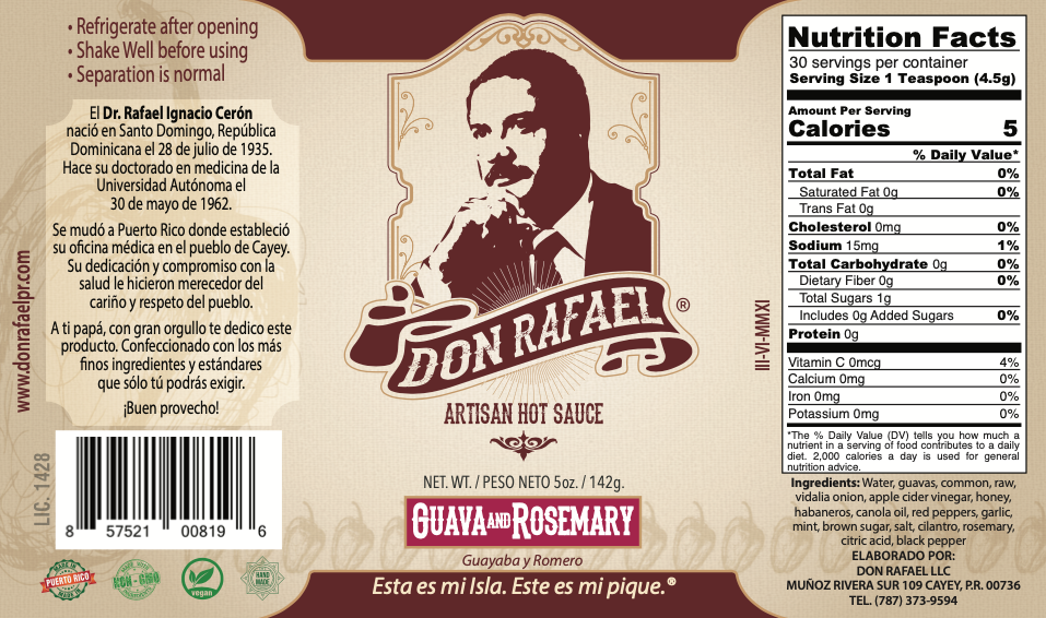 Guava & Rosemary - Don Rafael Hot Sauce