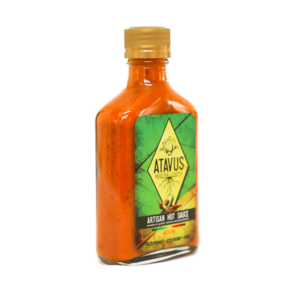 x-Guajillo & Habaneros & Whole Almonds & Avocado Oil - ATAVUS-Hot Sauce-6.76 oz-