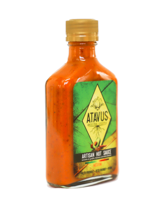 x-Guajillo & Habaneros & Whole Almonds & Avocado Oil - ATAVUS-Hot Sauce-6.76 oz-